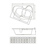 Ванна акриловая Bonito Home Rosa L/R Ванна акриловая Bonito Home Rosa L/R